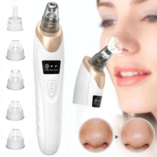 Electric Blackhead Remover, Vacuum Acne Cleaner,5 Heads Suction Machine